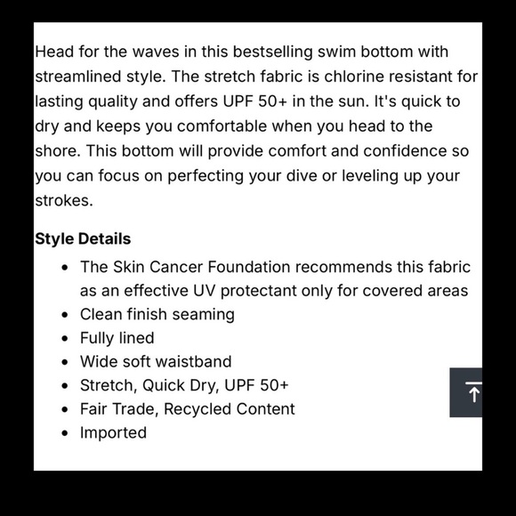 New With Tags prAna Black Summer Wave Bikini Bottoms Size Medium - Picture 7 of 11